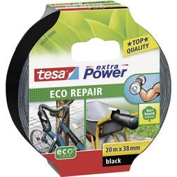 TESA extra Power Eco Repair stoftape 38 mm x 20 m sort