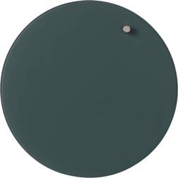 Naga Magnet Tavle Cirkel (Glas/mørke Grøn)