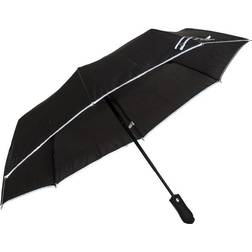Paraply, automatisk hopfällning, med reflexkant
