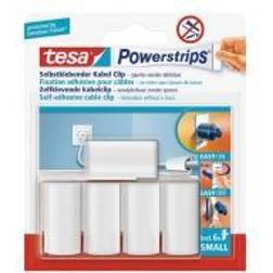 TESA Powerstrips Kabelholder Selvklæbende (max 8mm) 6-Pack Billedkrog