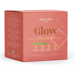 Wellexir Glow Beauty Collagen Drink Peach Ice Tea 6g 30 stk
