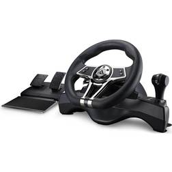 Kyzar Playstation 5 Steering Wheel – Rat & Pedal Set - Black