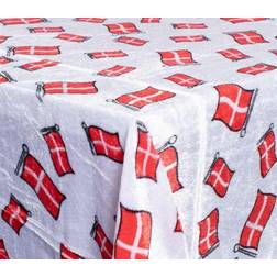 Borg Living Table Cloths Birthday Velor Tablecloth with Flag 3pcs