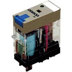 Omron Relæ, plug-in, 5-pin, SPDT, 10A, mech & LED-indikatorer, låsbar testknap, label facilitet G2R-1-SNI