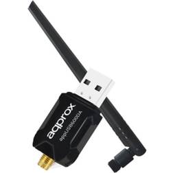 Approx Wi-Fi USB-adapter APPUSB600DA Sort