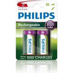 Philips Genopladeligt C Batteri 2-Pak