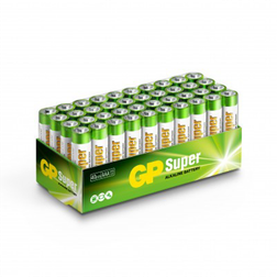 GP Batteries Super Alkaline Battery, Size AAA, 24A/LR03, 1.5V, 40-pack