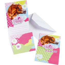 Amscan Cards & Invitations Charming Horses 6-pack