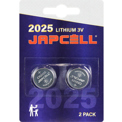 Japcell lithium CR2025 batteri, 2 stk