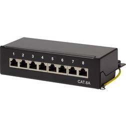LogiLink NP0018B, 10 Gigabit Ethernet, 10000 Mbit/s, Cat6a, S/UTP (STP) Sort, Stål