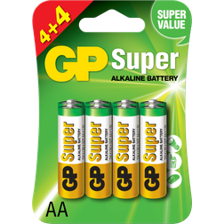 GP Batteries Super Alkaline AA 8-pack