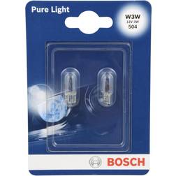 Bosch Pære Pure Light,W3W,2 stk.12v,W2,1x9,5d