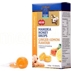 Manuka Health honning drops Ginger & Lemon 65