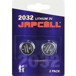 Japcell lithium CR2032 batteri, 2 stk