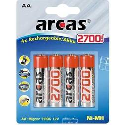 Arcas LR06/AA Genopladelige batterier 2700 mAh