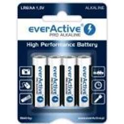 everActive Pro Alkaline batterier LR6 AA blister med 4 stk