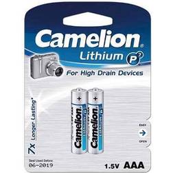 Camelion L92 AAA Lithium batterier (2 stk)