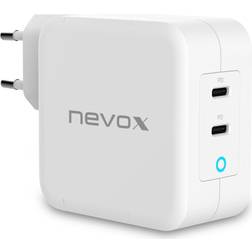 Nevox Charger GaN power adapter 2 x USB-C 100 Watt