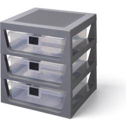 Lego Storage opbevaringshylde med 3 skuffer grey