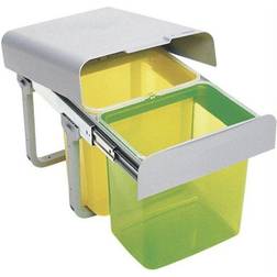 Intra Ekko 2 affaldssystem, 32 liter, gul/grøn