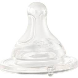 Chicco Pacifier Physiological Silicone Transparent 0m 2 Pieces