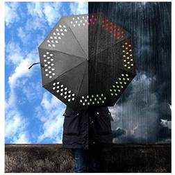 Large Compact Umbrella Colour Change Umbrella Rain Activated Design