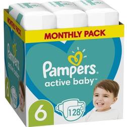 Pampers Active Baby Size6 13-18kg 128pcs