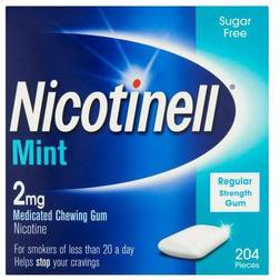 Nicotinell Gum Stop Smoking Aid 2 Mint 204 Pieces