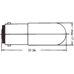 Solar Glødelampe BA15D 5W 24V