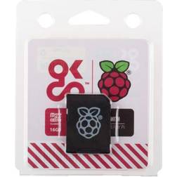 Raspberry Pi Micro SDHC kort 16GB m/adapter (NOOBS) OKdo