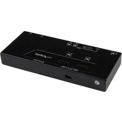 StarTech 2x2 HDMI Matrix with Remote - 1080p Automatic & Priority Switcher - Video Out