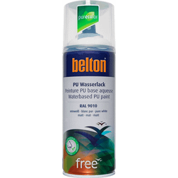 Belton Free mat farvespray RAL 9010 ren Lakmaling Hvid 0.4L