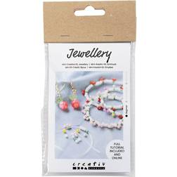 Creativ Company Mini Craft Kit Jewellery, Elastic bracelet and earring, 1 pack
