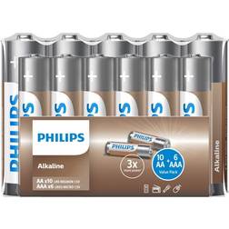 Philips AA AAA batterier 16 stk