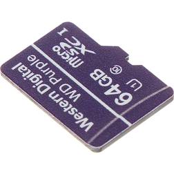 Western Digital WD Purple MicroSDXC 64 GB Class 10 UHS-I/U1 card (SD-MICRO-10/64-WD)