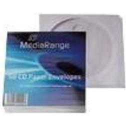 MediaRange Retailpack 50 Paperbag with Flagwindow /DVD lomme kapacitet: 1 /DVD hvid