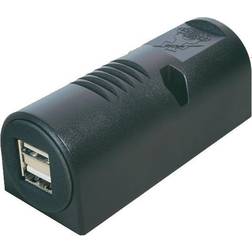 CarPro USB udtag 12-24v/5v 5000 ma (2 x 2500 ma)