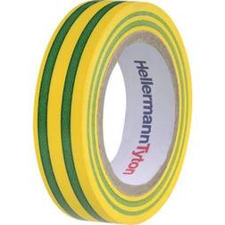 HellermannTyton Tape isolerende PVC grøn/gul mtr