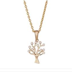 Nordahl Andersen Tree of Life Necklace - Gold/Transparent