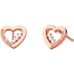 Michael Kors Luxe Brilliance Earrings - Rose Gold/Transparent
