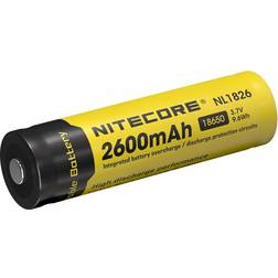 NiteCore 18650, 3,7V, 2600 mAh Batteri