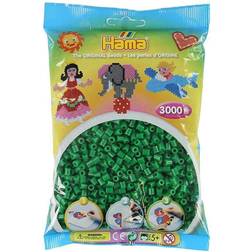 Hama Beads Midi Perler - Grøn 3000stk