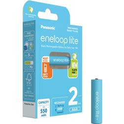 Panasonic eneloop Lite AAA Genopladelige batterier 2 stk. BK-4LCCE/2BE