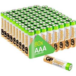 GP Batteries 03024AS80 AAA-batteri 80 stk
