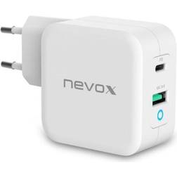 Nevox 65W USB-C PD QC3.0 Ladeger„t GaN weiá