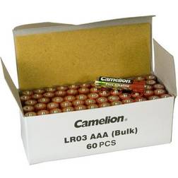 Camelion Plus Alkaline Batteri 60 x AAA LR03 Alkalisk 1250 mAh