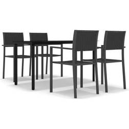 vidaXL 3099265 Havemøbelsæt, 1 borde inkl. 4 stole