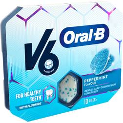 V6 Oral-B Dental Care Peppermint Chewing Gum 17g 10stk