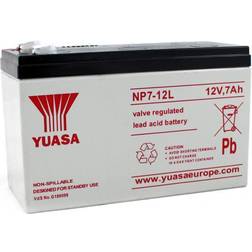 Yuasa NP7-12L Blybatteri 12V 7Ah (6,3mm)