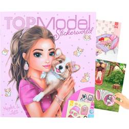 Top Model Corgi Stickerworld Book with 20 Background Pages to Design Yourself